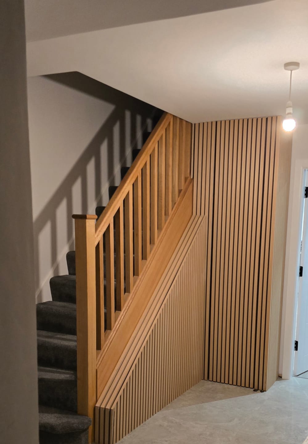 Customer photo review of Wooden Wall Panel | Natural Oak | Premium 3-sided Wood Veneer