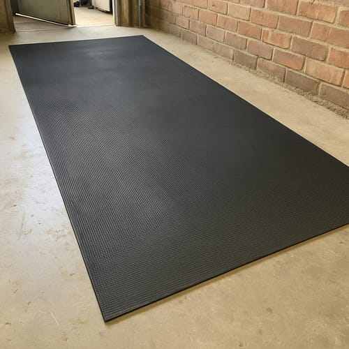 Customer photo review of 6mm Rubber Sheet Matting Durable, Slip-Resistant, Easy to Clean for Commercial & Industrial Use Versatile Flooring Solution - Linear Metre