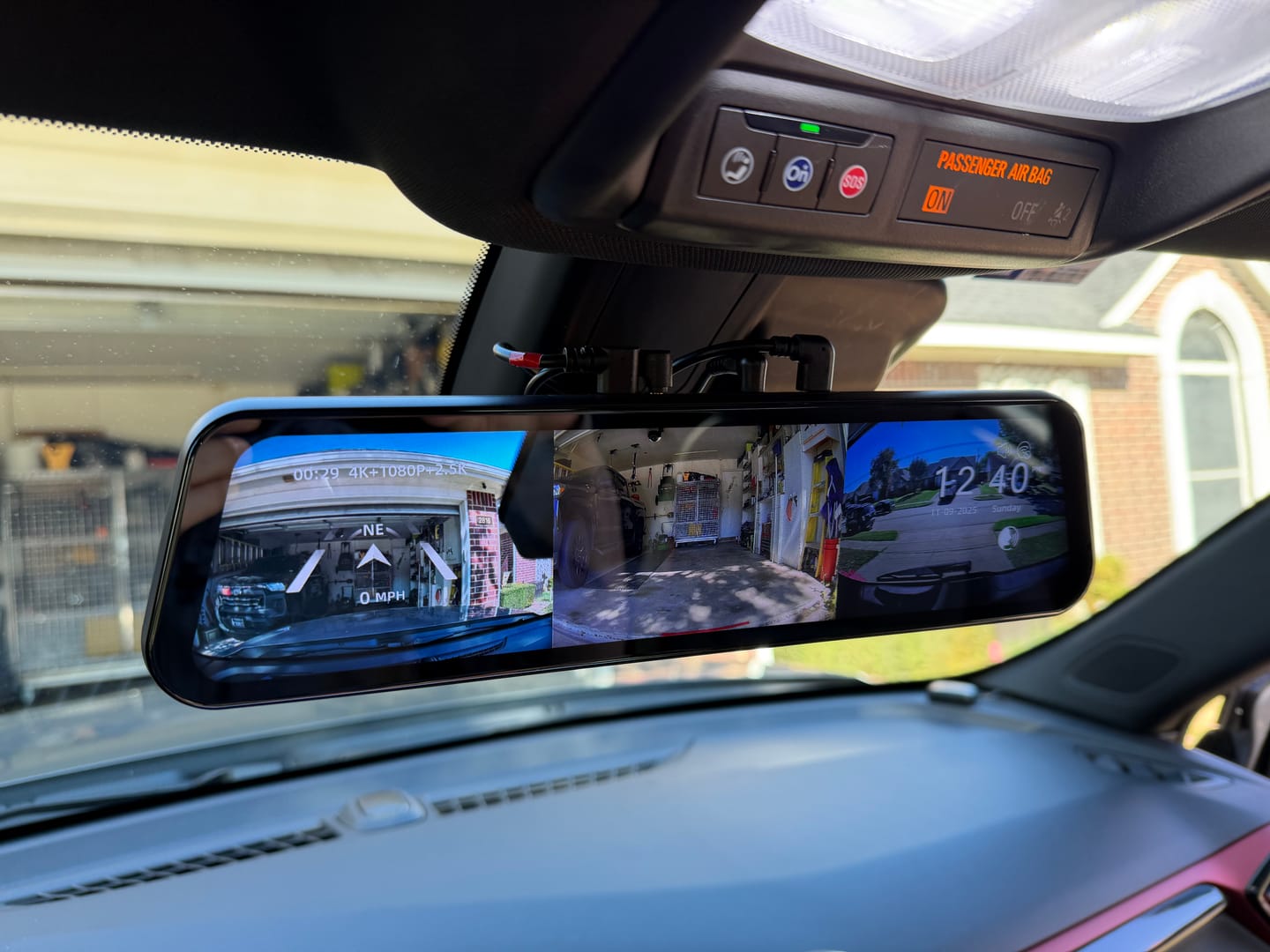 Customer photo review of WOLFBOX G900 TriPro Bumper Version 3 Channel Rearview Mirror with Exclusive 30-Month Warranty