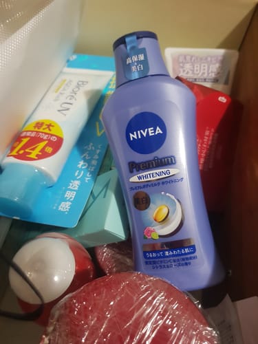 Customer photo review of Nivea Japan Premium Whitening Body Milk 190ml