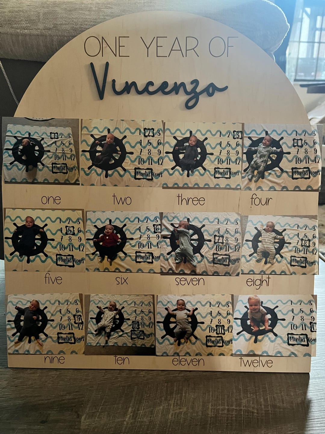 Customer photo review of One Year Of Photo Board