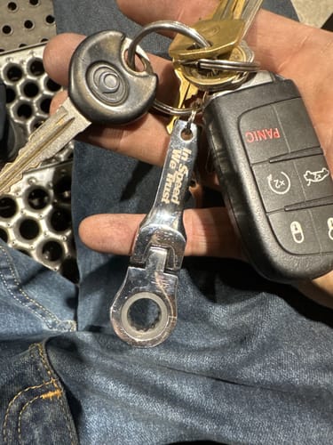 Customer photo review of 10mm Wrench Keychain