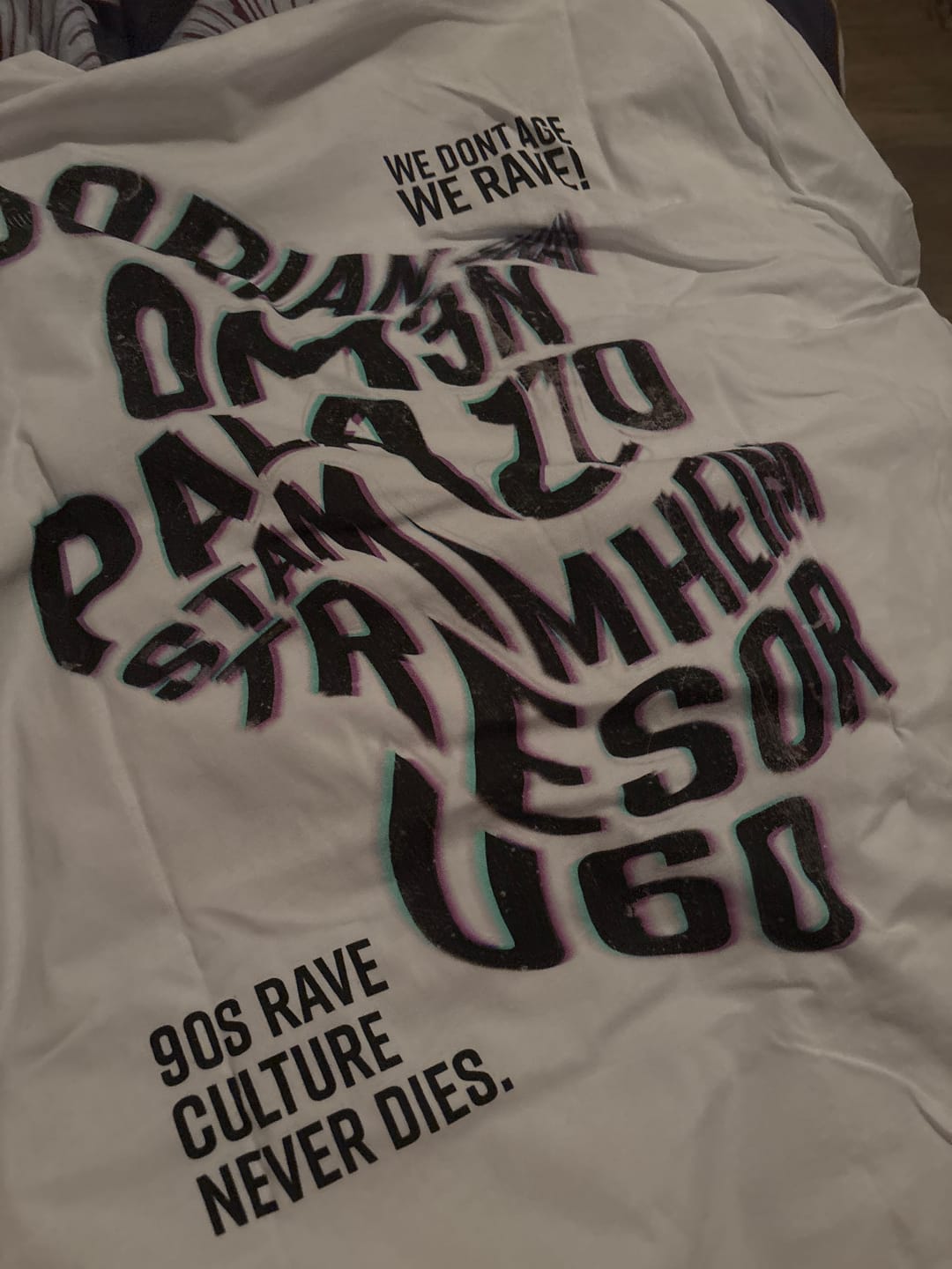 Customer photo review of "The Legendary Techno Shirt"  (Backprint)