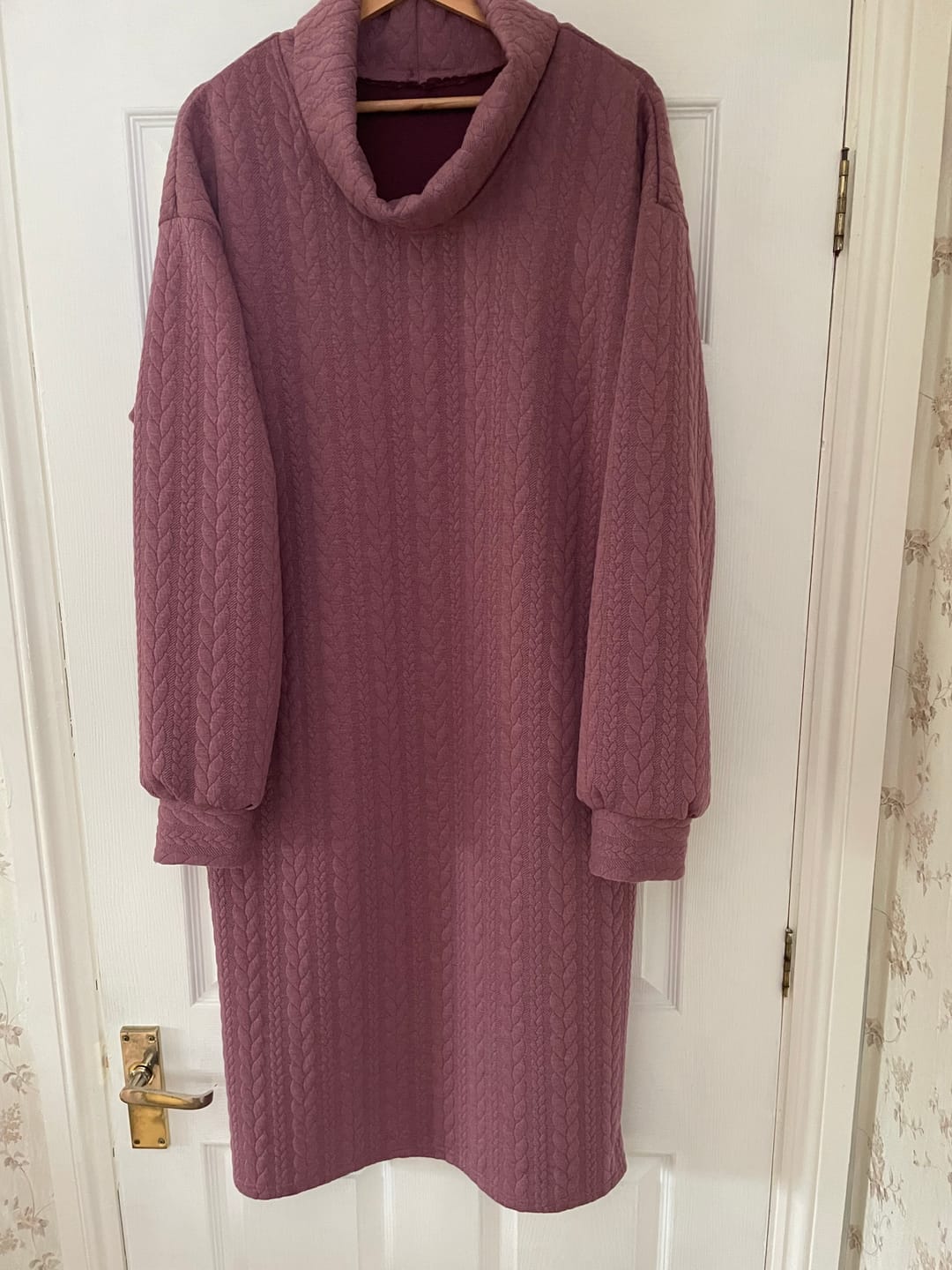 Customer photo review of Cable Knit Jersey Fabric