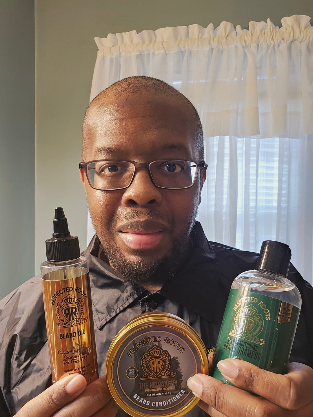 Customer photo review of Beard Shampoo + The Monarchy Beard Conditioner Combo