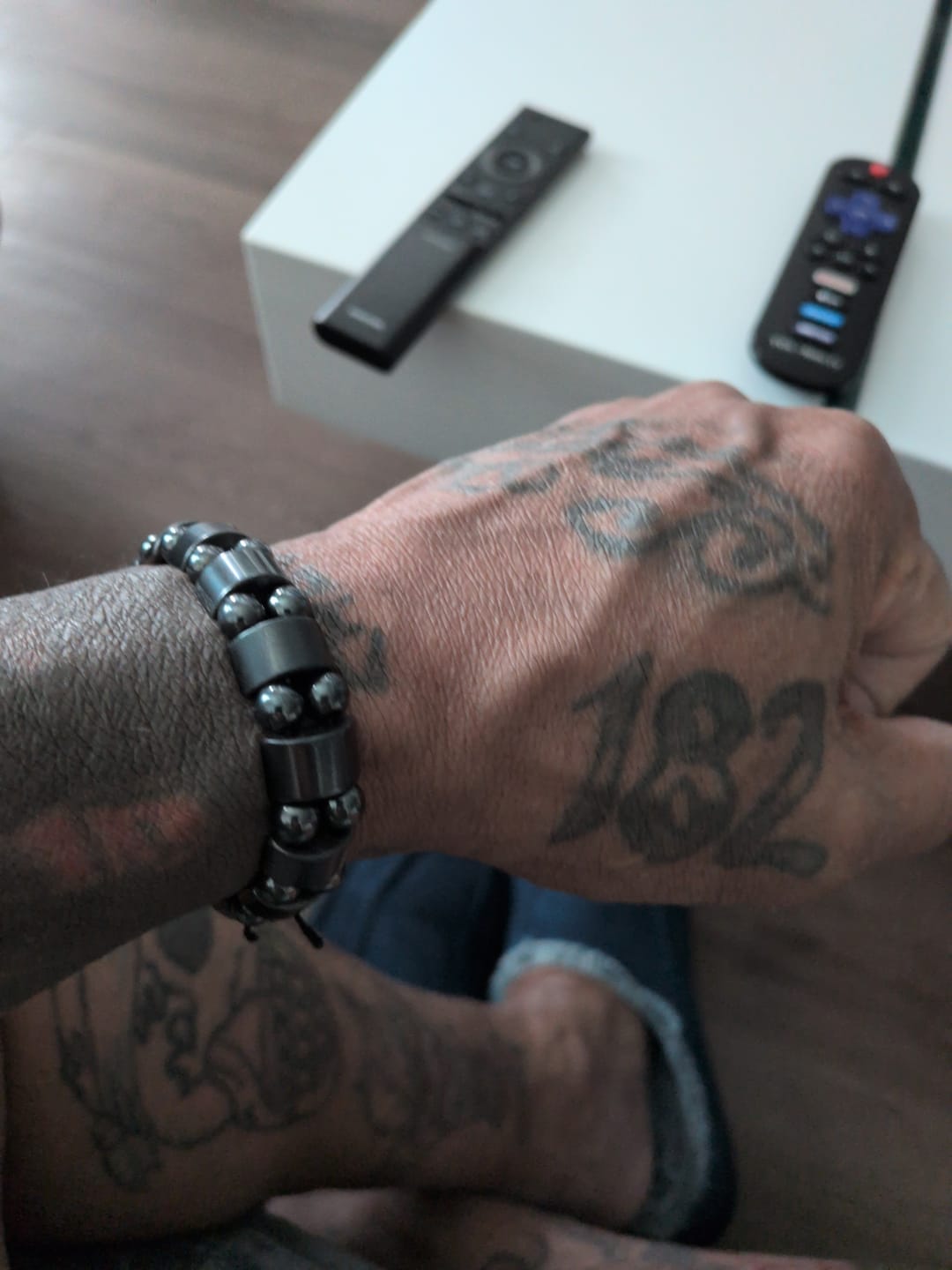 Customer photo review of Hematite Energy Bracelet