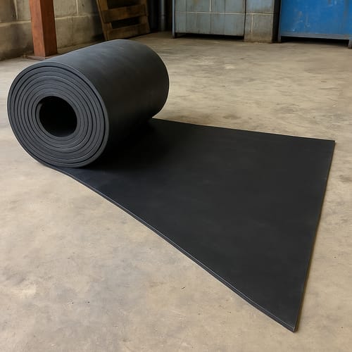Customer photo review of Industrial Grade Rubber Sheet 1.5mm to 25mm Thick Heavy Duty, Abrasion-Resistant, Custom Cut Lengths 1.4m Wide Rolls, Ideal for Tough Applications