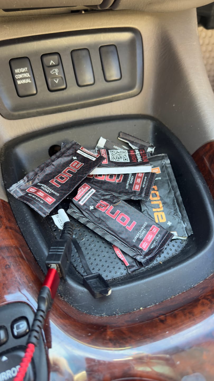 Customer photo review of 100mg Caffeine - Apple Cinnamon - SuperCharged Honey (20-Pack)