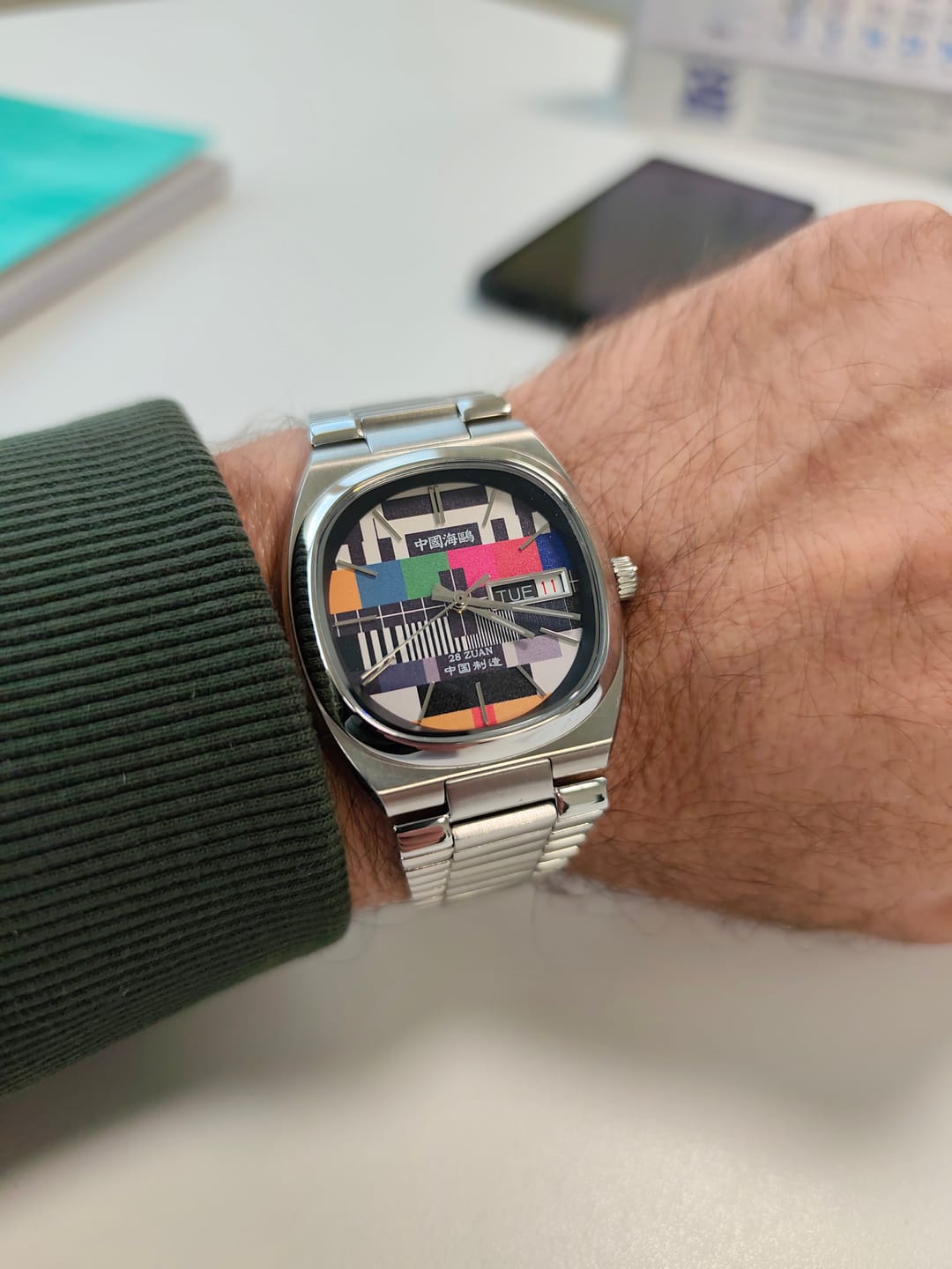 Customer photo review of Vintage | TV Dial | Tonneau | Calendar | 36mm