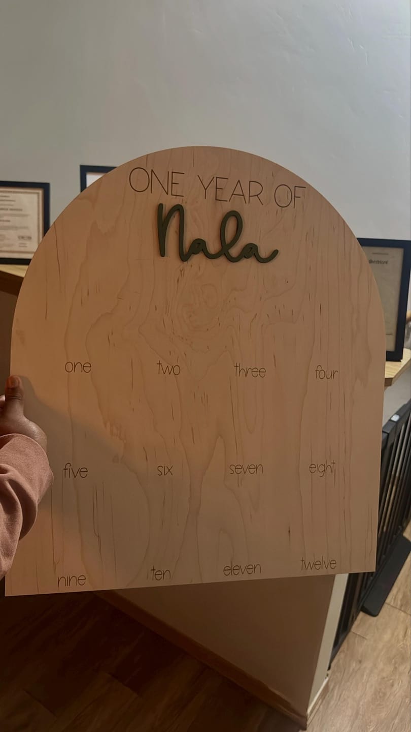 Customer photo review of One Year Of Photo Board
