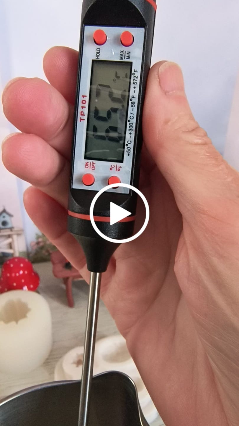 Customer video review of Termómetro digital para fabricación de velas
