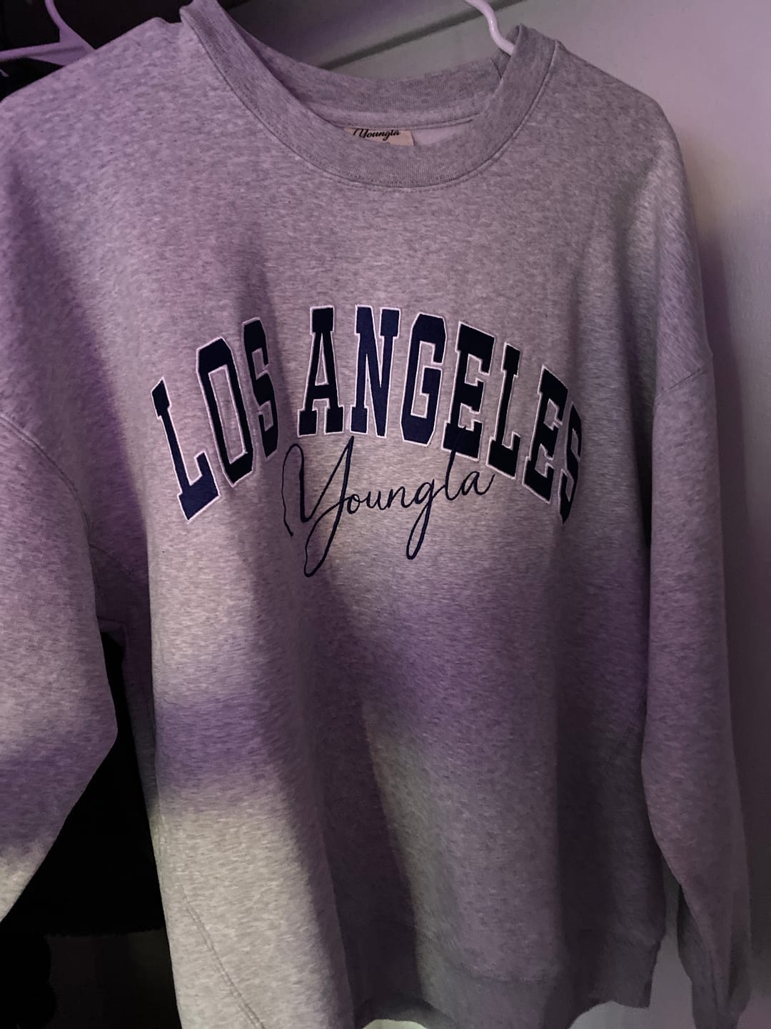 Customer photo review of W563 Varsity Crewneck