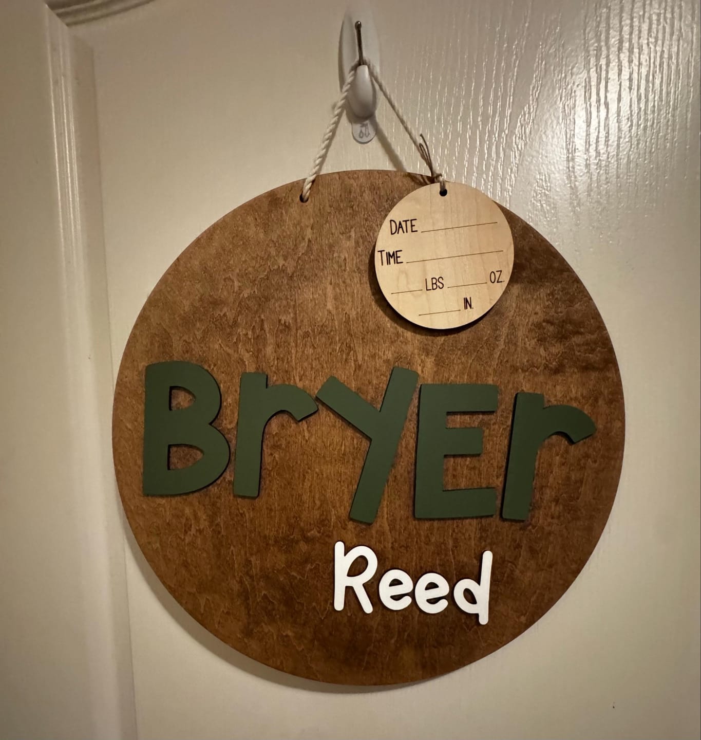 Customer photo review of Hospital Door Hanger - Lucas Blake