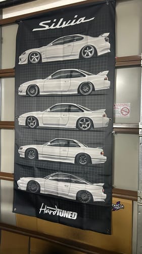 Customer photo review of Nissan Silvia Generations Garage Flag
