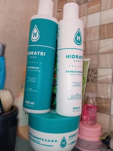 Customer photo review of Kit Gloss + Proteína SHRP e Loção Hidratante 200ml Grátis