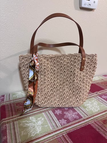 Customer photo review of CrochetPark™ Aveline crochet Shoulder Bag Kit
