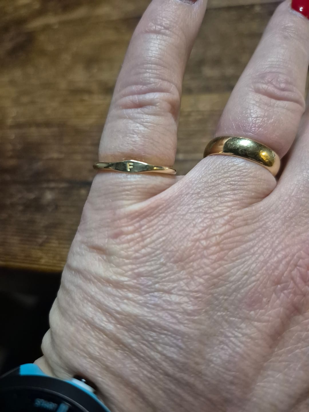 Customer photo review of Amelia Signet Ring