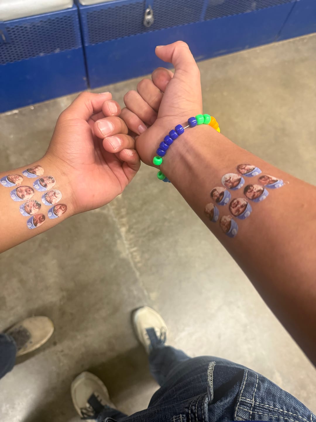 Customer photo review of Custom Photo Adult Face Temporary Tattoo