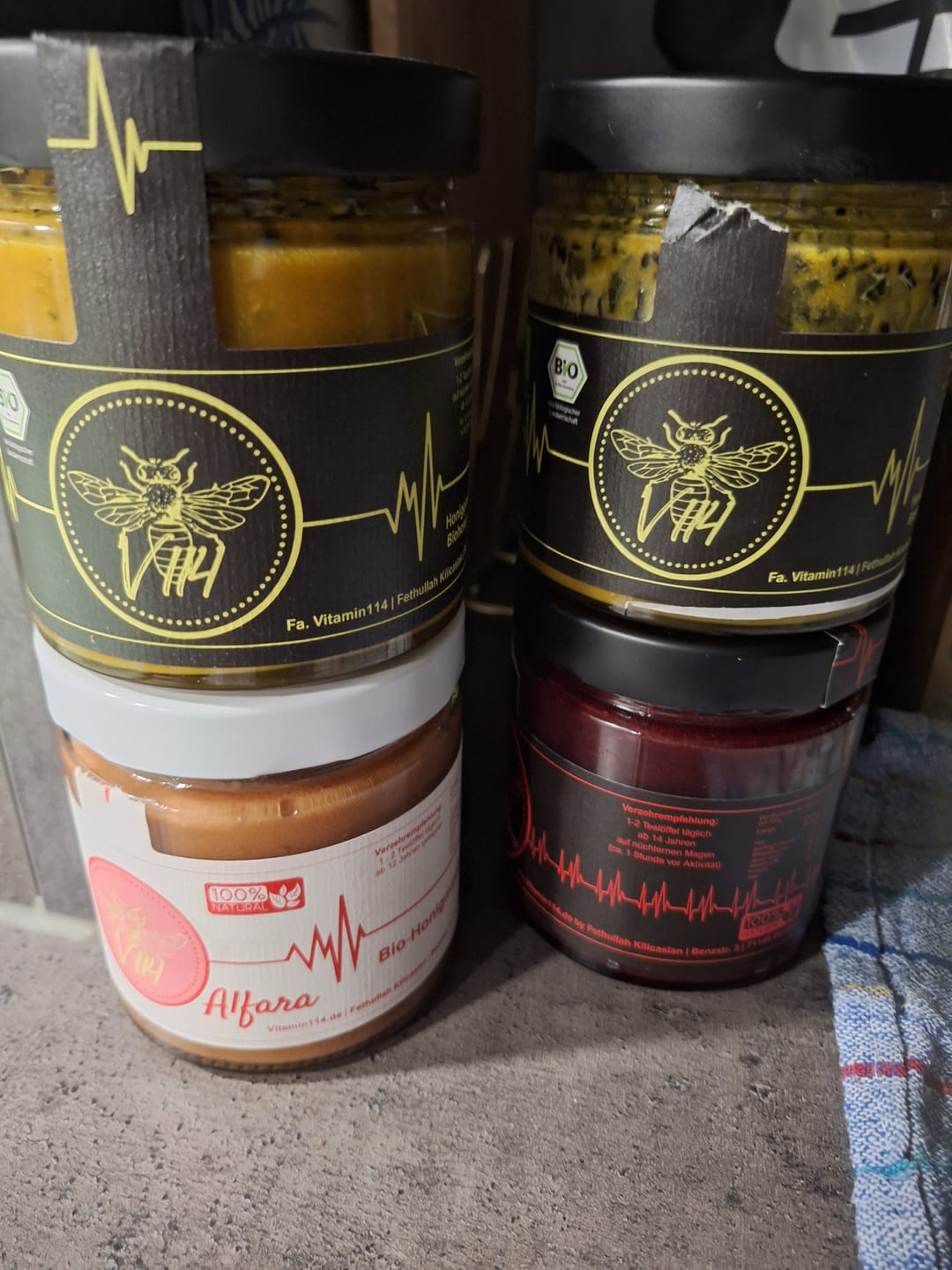 Customer photo review of Vitamin114 Bundle (4 x 500 g in Bio-Qualität)