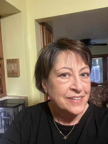 Customer photo review of Audrey Full Volume Hair Topper