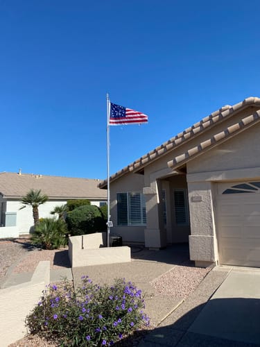 Customer photo review of 3' x 5' Bennington Flag