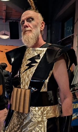 Customer photo review of Black Glossy Faux Leather Upholstery Patent Vinyl Fabric