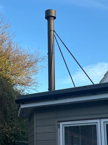 Customer photo review of Midtherm HTS Twin Wall Flue - Telescopic Flue Bracing Kit