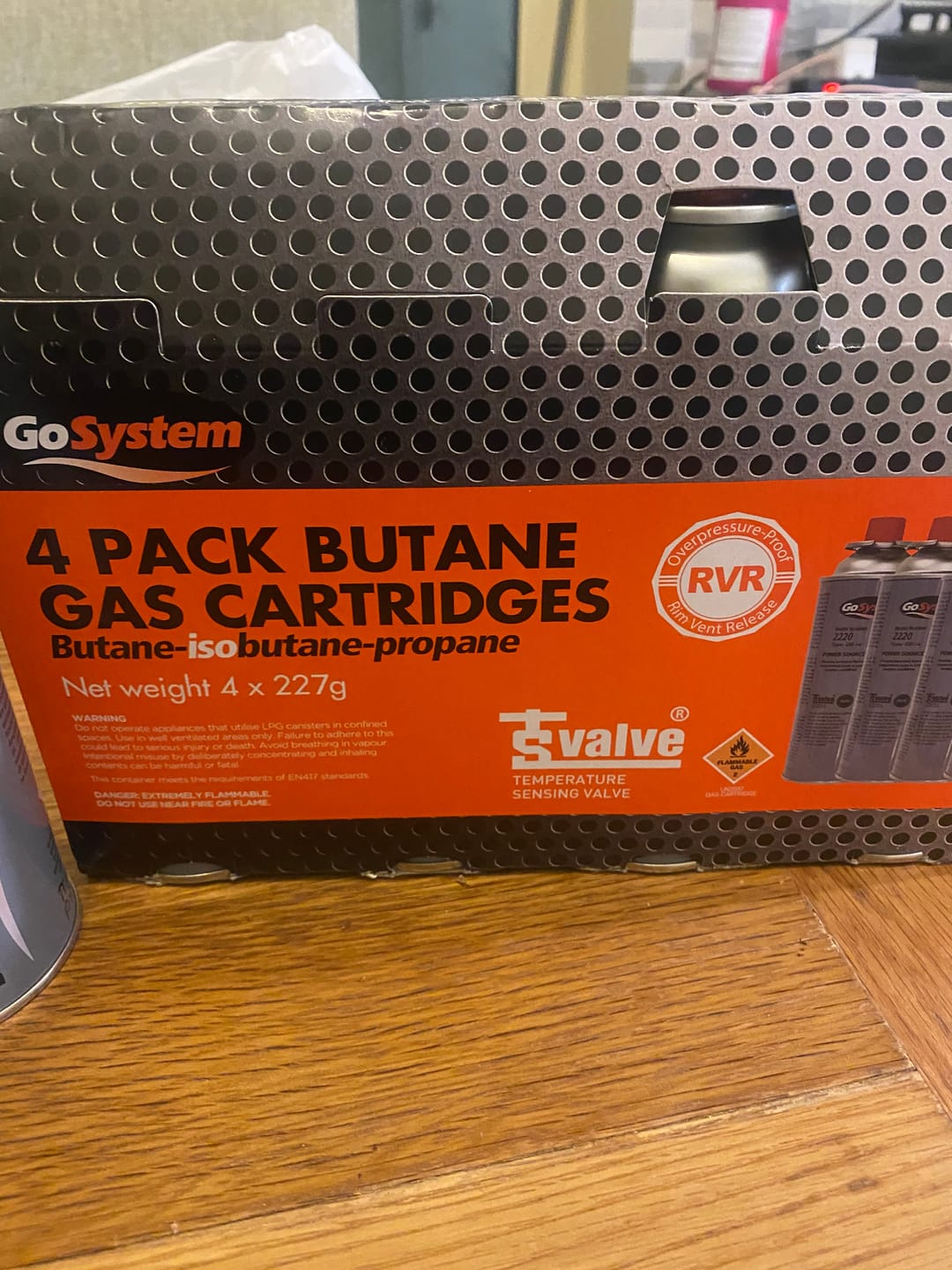 Customer photo review of Butane Gas Cartridge Canisters (Pack of 4)