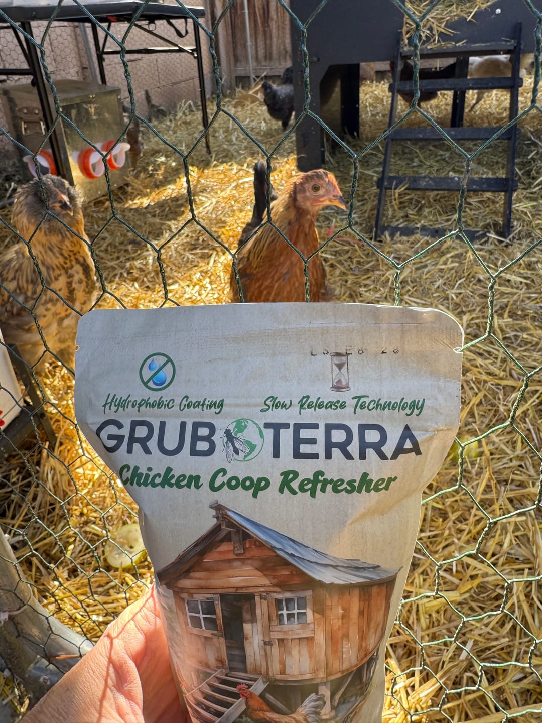 Customer photo review of GrubTerra Coop Refresher!!!