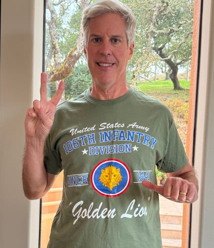 Customer photo review of U.S. Army 106th Infantry Division 'Golden Lion' Since 1943 T-Shirt