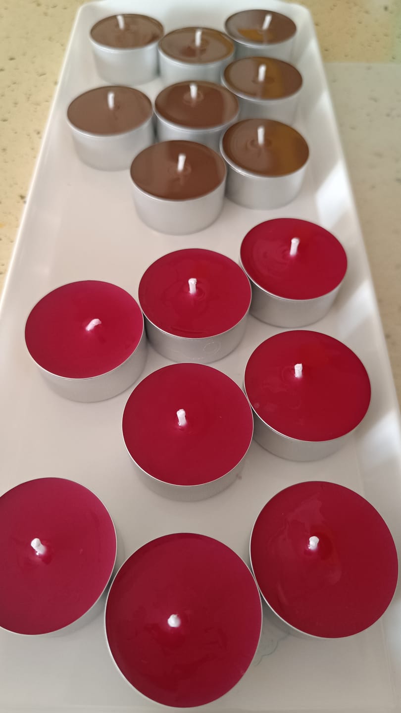 Customer photo review of ENVASES PARA VELAS DE TÉ