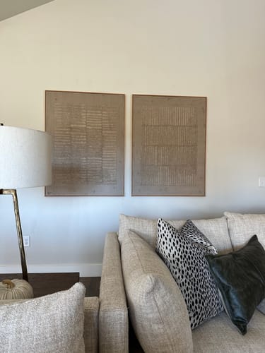 Customer review photo for Abstract Painting Set Of 2 #SP068