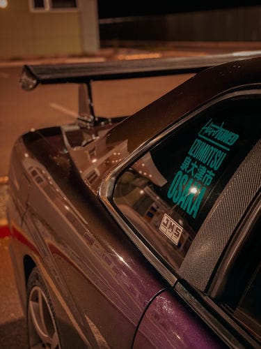 Customer photo review of Hardtuned Osaka Electric Sticker