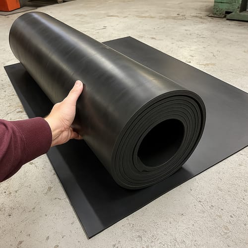 Customer photo review of Industrial Grade Rubber Sheet 1.5mm to 25mm Thick Heavy Duty, Abrasion-Resistant, Custom Cut Lengths 1.4m Wide Rolls, Ideal for Tough Applications