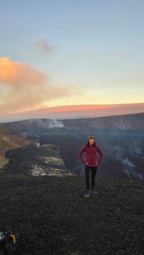 Customer photo review of Zoey Zip Up Hoodie - Toasted Garnet