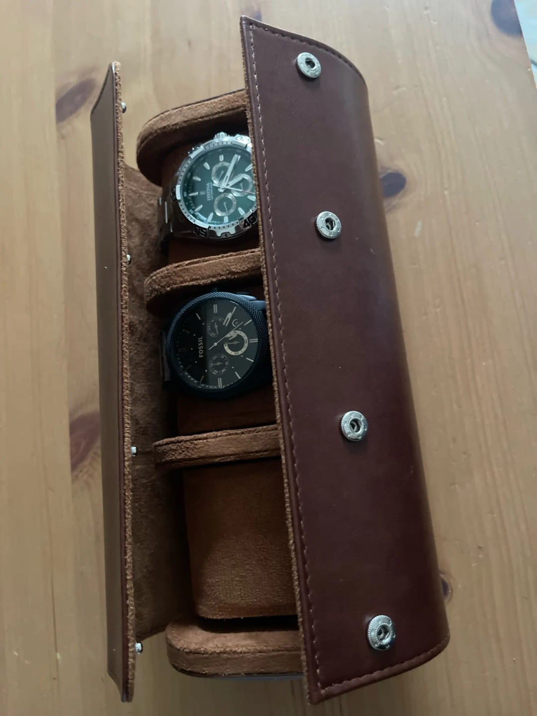 Customer photo review of Boîte à Montres de Voyage 3 Emplacements