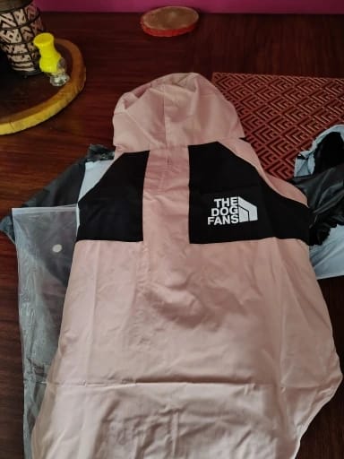 Customer photo review of Cute Waterproof Dog Raincoat Jacket S-5XL Small to Large | Dog Clothes