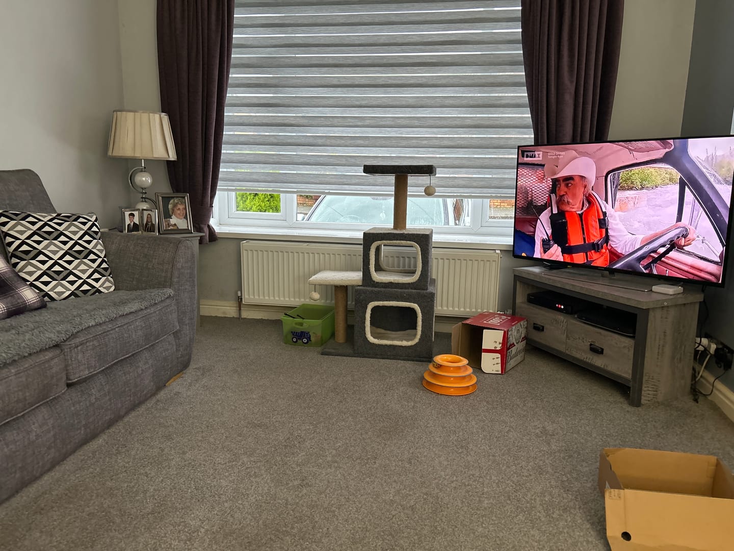 Customer photo review of Allure Mirage Grey Day & Night Blinds