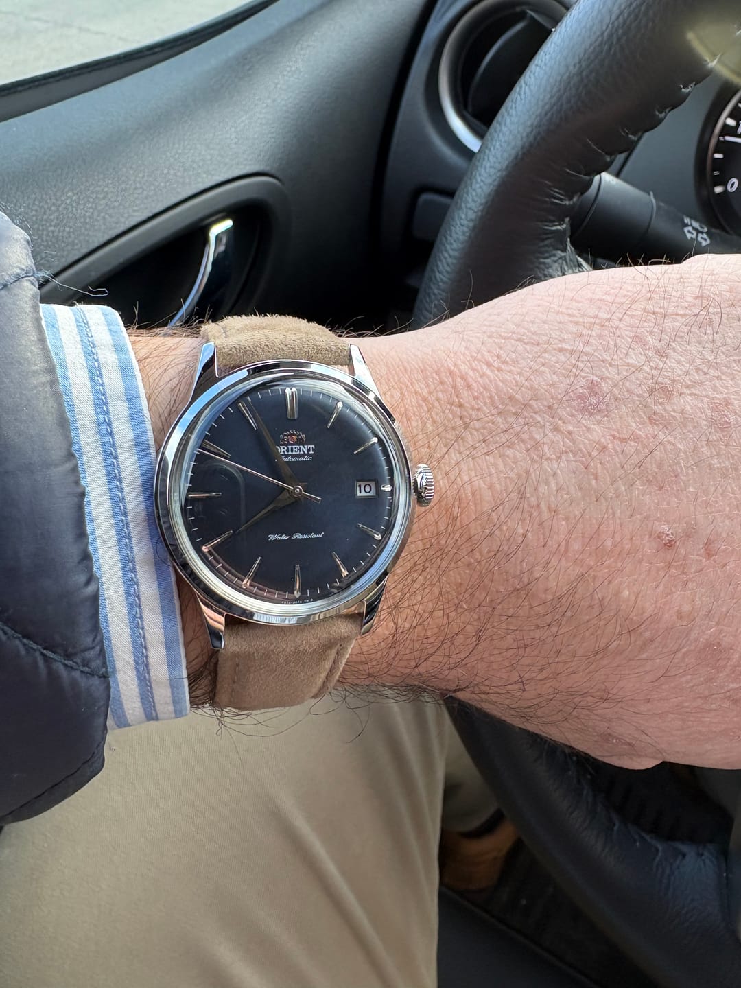 Customer photo review of Reloj Orient Automatic RA-AC0M12L Bambino Azul 38.4mm