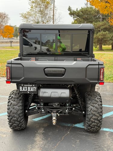 Customer photo review of Michigan Blackout Metal License Plate