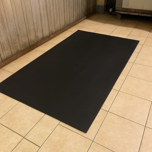 Customer photo review of Commercial Rubber Sheet Linear Metre Durable Heavy Duty Rubber for Sealing, Insulation & Protection Temperature & Chemical Resistant