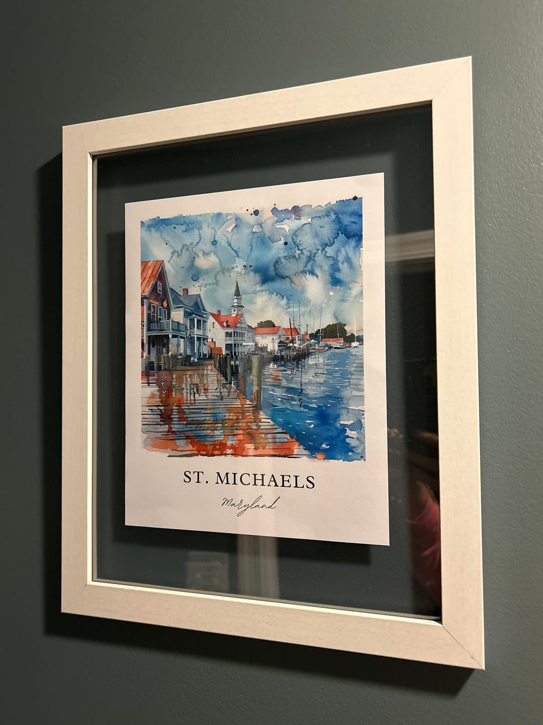 Customer photo review of St. Michaels, Maryland, USA – Watercolor Art Print