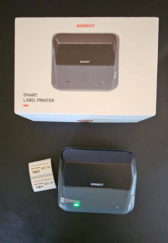 Customer photo review of NIIMBOT B4 Inkless Thermal Label Maker for Shipping Label, Idea for bussiness&offices