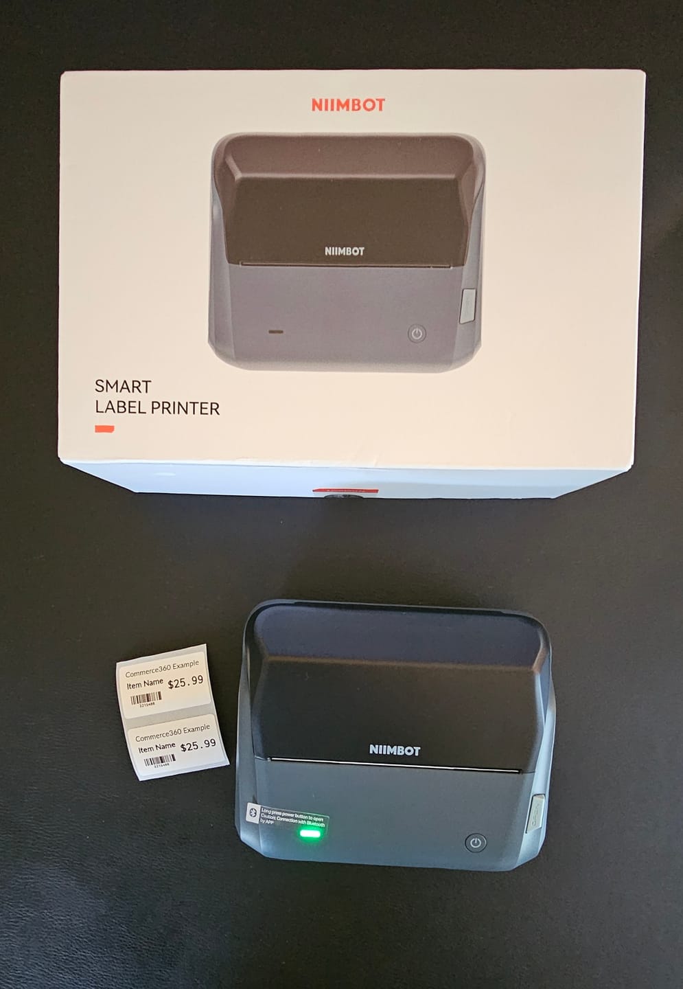 Customer photo review of NIIMBOT B4 Inkless Thermal Label Maker for Shipping Label, Idea for bussiness&offices