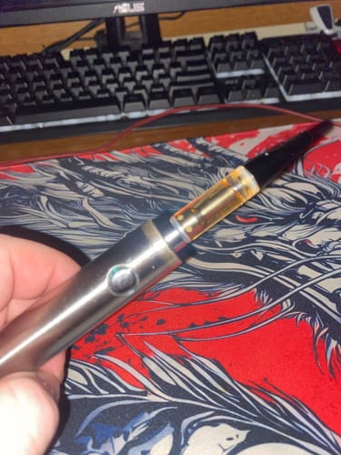 Customer photo review of 3pc Flavor Pack of 1 Gram THCA Blend Full Spectrum Vape Cartridge