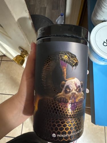 Customer photo review of PANDAMIC - Limited Edition Pre Workout (Grape Bubble Gum Flavor)