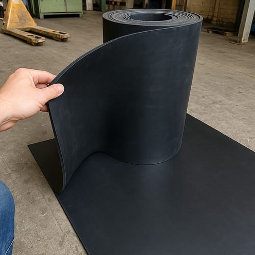 Customer photo review of Industrial Grade Rubber Sheet 1.5mm to 25mm Thick Heavy Duty, Abrasion-Resistant, Custom Cut Lengths 1.4m Wide Rolls, Ideal for Tough Applications