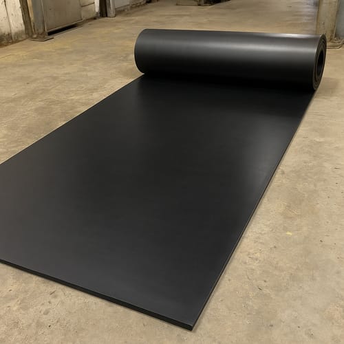 Customer photo review of Industrial Grade Rubber Sheet 1.5mm to 25mm Thick Heavy Duty, Abrasion-Resistant, Custom Cut Lengths 1.4m Wide Rolls, Ideal for Tough Applications