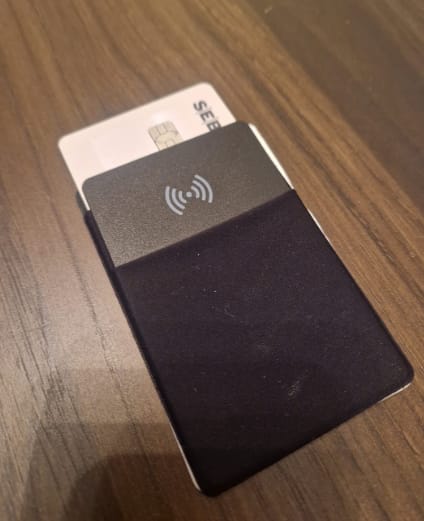 Customer photo review of Smart Tracking Card – Hitta din plånbok på sekunder
