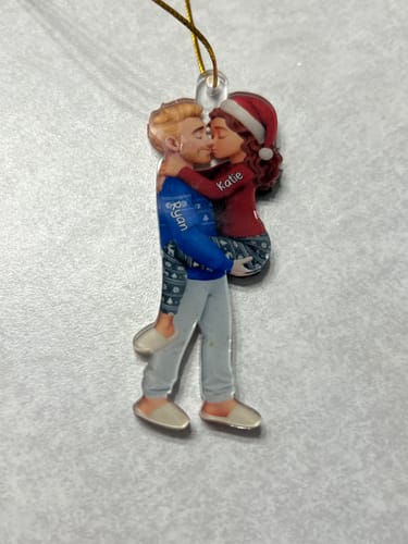 Customer photo review of Christmas Gifts For Husband And Wife - Personalized Acrylic Ornament
